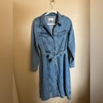 7 For All Mankind denim lustre midi dress size small in valentine Photo 4