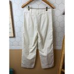 Marine layer  White Bridget Slim Wide Leg High Rise Crop Pants - Size - 4 Photo 4