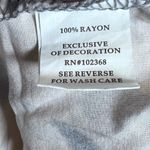 Blue Island steel blue and cream low vneck smocked dress size large Photo 4