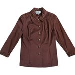 St. John Vintage 1990s Sport Chocolate Brown Quilted Suit Set Blazer Trousers 90s Photo 1