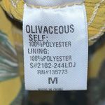 Olivaceous Yellow Green Palm Smocked Tiered Ruffle Short Mini Dress Medium NWT Photo 15