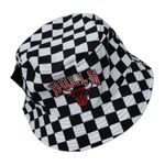Nba Chicago Bulls Bucket Hat NEW w Tag Checkered Pattern Logo  Cap Photo 0