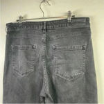 Whistles Black Dark Wash Wide‎ Leg Frayed Hem Jeans Size 32 Photo 4
