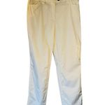 Chico's Chico’s Women’s White Cotton Blend Pants Size 1 Regular Photo 0