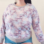 Splendid Cozy Fleece Pastel Tie Dye Pullover Sweater Photo 0