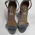 Steve Madden Shoes Womens Size 7.5M Blue Carrson Suede Block Heel Sandal Dressy Photo 2