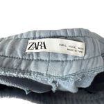 ZARA Women’s Plush Jogger Sweatpants in Blue Size L Photo 7