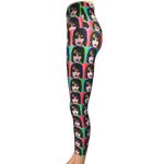 Goldsheep Lisa Rinna Multicolor Face Print Pop Art Skinny Yoga Leggings Pants XS Photo 1