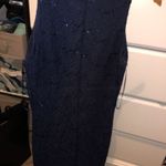 Nightway Navy Blue Tight Short Cocktail Dress Photo 2