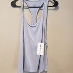 Athleta Women's Soft Grey Racerback Tank Top Photo 1
