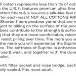 100% Supima Cotton Luxury Champagne Face Mask Tan Photo 4