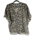 Converse One Star Sheer Kimono Belt Loops Black Beige Abstract M Photo 0