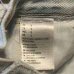 American Eagle American Eagle Denim Mom Shorts Frayed Hem Distressed Ripped Light Wash Photo 3