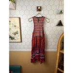 Free People  Red Rare Hearts Crochet Sweater Dress - Size - Medium Photo 5