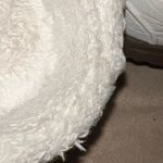 Skechers sport tan suede slip on comfy fleece lined shoes. Photo 7