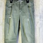 Celebrity Pink  Olive Green Wash Denim Distressed w/5 Pockets Photo 2
