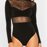 Nookie  Hypnotize Mesh Long Sleeve Bodysuit, Black, XL Photo 0