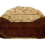 Coach Vintage Y2k NYC Chelsea Brown Suede Signature Hobo Bag Purse No D06J-10143 Photo 6