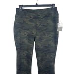 Nine West Army Green Camouflage Pull On Elastic Waist Ponte Pants L NWT Photo 3