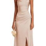 Birdy Grey Lydia Sexy Full Length Draped Dress Taupe Small NWT Photo 0