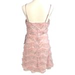 Speechless  Blush Pink Cocktail Mini Dress L Party Prom Hoco Sequin Tulle Layered Photo 4