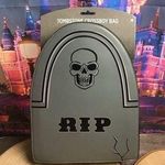 Party City Halloween tombstone crossbody RIP bag -New Photo 0