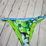 Aerie  Cheekier Plus Bikini Bottoms Tropical Floral Print Green Blue XL Photo 6