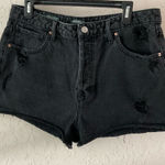 Wild Fable Women's High Waist Black Distressed Denim Shorts Size 4 Casual Photo 0