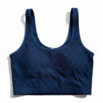 Lululemon Athletica Navy Geometric Sports Bra size small Photo 0