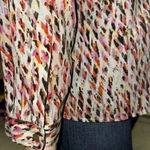 The Limited  women’s satin long sleeve printed top size M Photo 10