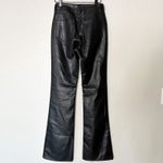 J.Crew Pants Womens Tall Mid-rise Bootcut Faux Leather Black Size 26T Photo 5
