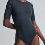Everlane | The Short-Sleeve Crew Neck Bodysuit| Black Photo 0