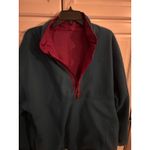 JENNIFER MOORE ACTIVEWEAR Reversible Anorak Fleece Jacket Burgundy Teal XL Red Photo 3