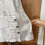 Habitat Tribal Easy Swing Linen Blend Button Detail Dress w/ Pockets Sz Small Photo 12