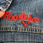 Rocawear Women’s vintage Y2K  denim embroidered jean jacket Photo 4
