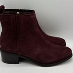 Cole Haan Addie Block Heel Bootie, Dark Garnet Maroon, Size 8B New Photo 4