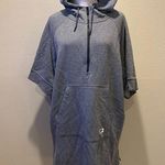 Nike  Women's Sweatshirt Modern Poncho Hoodie 803610-010 Size Medium Tall Gray Photo 0