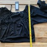 Nasty Gal NWT  Sweet On You Square Neck Crop Top Black 8 Photo 4