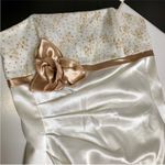 Jessica McClintock Vintage Y2K Gunne Sax Ivory Champagne Strapless Dress size S Photo 1