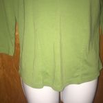 Kiwi Green Jones Sport 3/4 Sleeve Henley Shirt Size Medium Photo 2