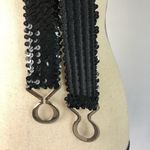 Vintage Women Black Sequins Elastic Waist Belt Photo 2