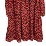Disney  Colleen Atwood Alice Red Heart Looking Glass Dress Size L Photo 3