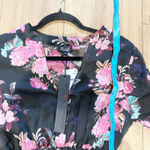 Spy Zone Womens Floral Sheer Whimsigoth Tiered Maxi Dress Sz Small Boho Romance Photo 6