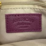 AMERICAN LEATHER Co. Burgundy Pebbled Leather Cleveland Crossbody Bag in Grape Purple Photo 13
