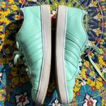 Adidas  Neo Mint Green Leather Sneaker Photo 2