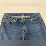 Cache Bellbottom Rhinestone Denim Jeans Size 12 Photo 2