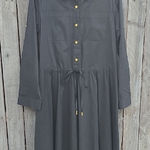 Donna Karan  Elegant Black Button-Down Dress Photo 0