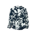 ZARA  SATIN EFFECT SHIRT BLACK WHITE ANIMAL PRINT SIZE S Photo 1