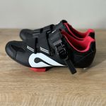 Peloton Shoes Womens 7 38 Black Red Cycling Shoes Bike Cleats Biking Spinning Photo 2