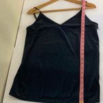 Halogen - Black/Silver Stripe Ribbed V-Neck Velvet Photo 6